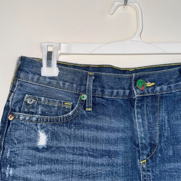 Vintage True Religion Denim Mini Skirt 28/6 - Picture 3 of 6